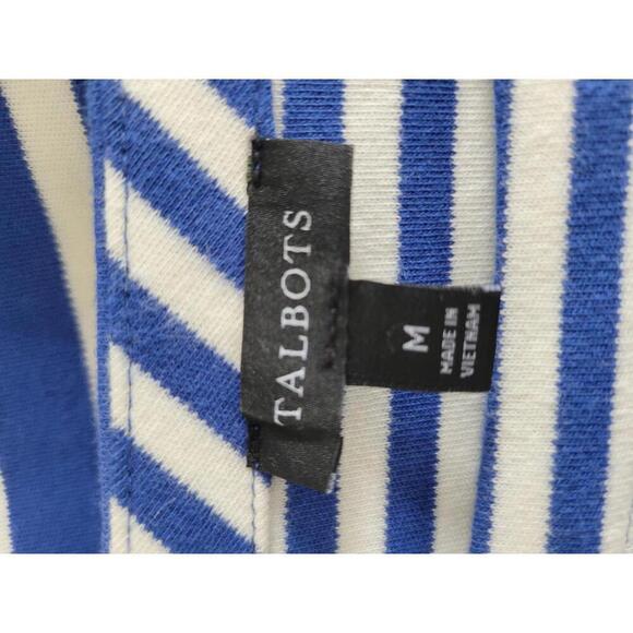 Talbots medium blue & white stripe midi dress. - Picture 5 of 6